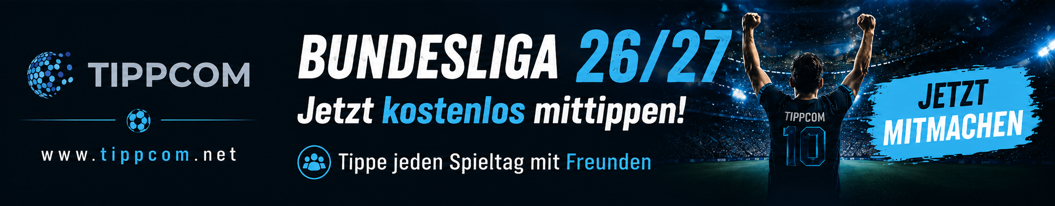 TIPPCOM Bundesliga 2026/27 – jetzt kostenlos mittippen